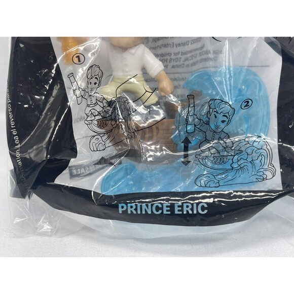 2023 McDonalds Happy Meal Toys Disney*The Little Mermaid * SEALED #5 PRINCE ERIC - Picture 2 of 7